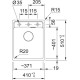 Franke Мийка кухонна Maris, фраграніт, прямокутник, без крила, 410х510х200мм, чаша - 1, врізна, MRG 610-72 TL, сірий камінь (1140668862)
