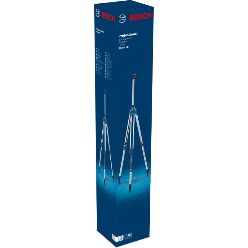 BOSCH Штатив BT300HD для оптичних нівелірів, 5/8", 122-295см, 7.2 кг (0601091A00)