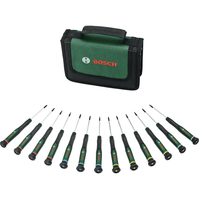 BOSCH Викрутка прецизійна набір 13шт, SL, PH, TX, HEX, сталь CrV (1600A02Z9N)