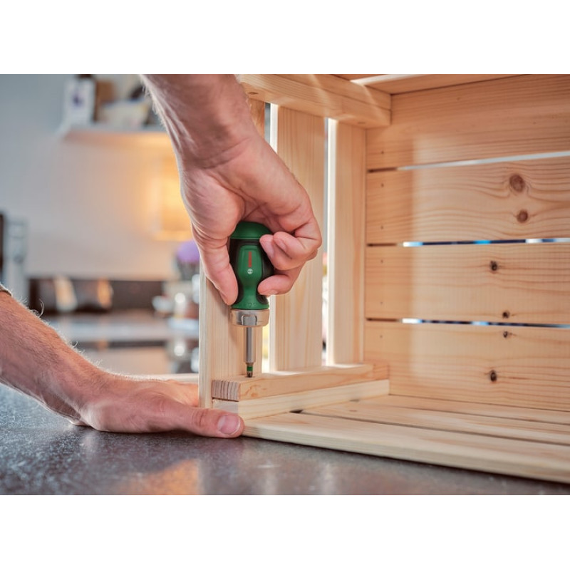 BOSCH Викрутка з тріскачкою, 6 насадок (1600A027PK)