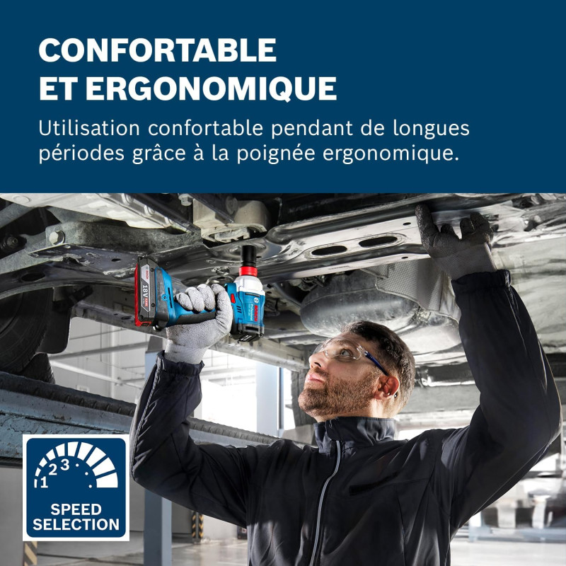 BOSCH Гайковерт ударний GDX 18V-285 18В до 3600об·хв 285Нм квадрат 1/2" ЗП 1.1кг (06019N2120)