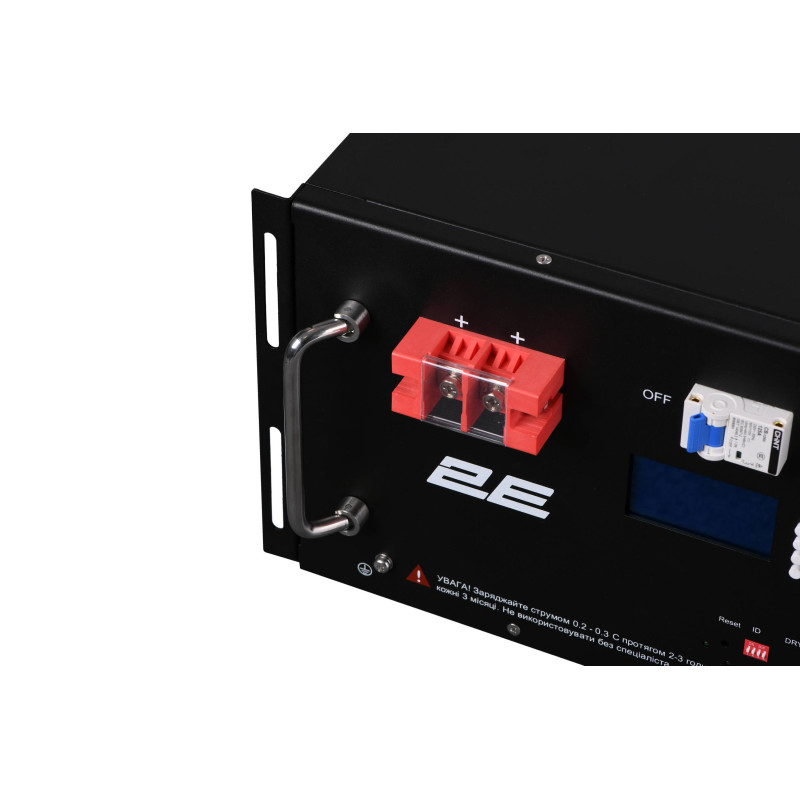 Акумуляторна батарея 2E LFP48, 48В, 200А•год, 19" LCD 16S (2E-LFP48200-LCD)