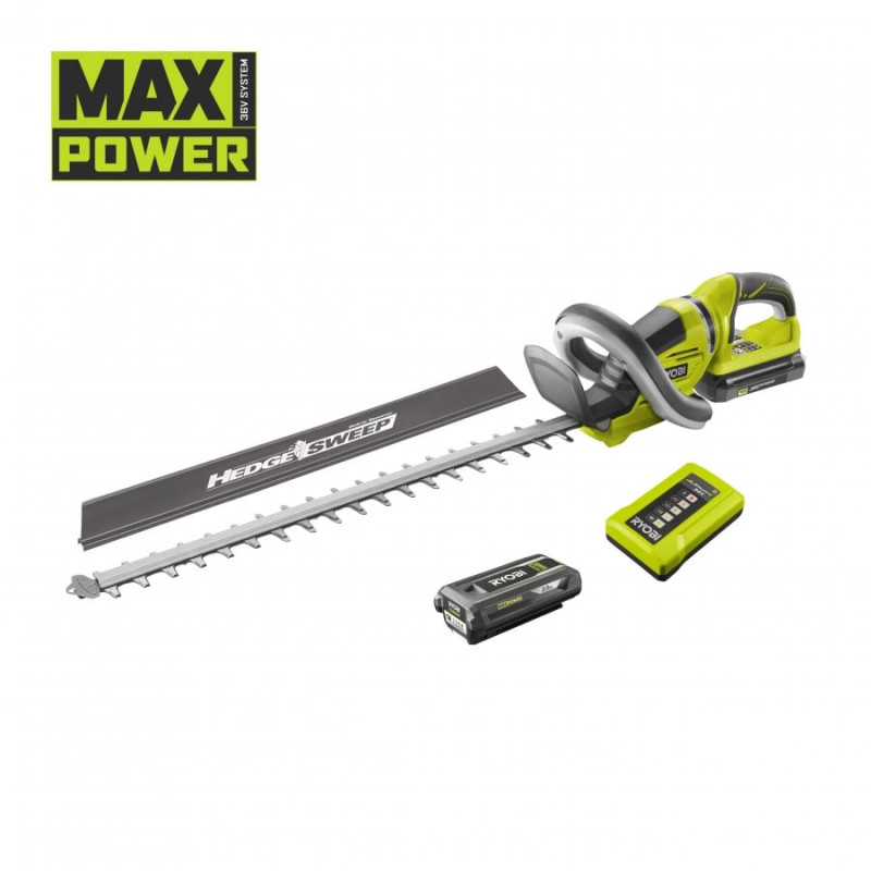 Кущоріз акумуляторний Ryobi Max Power RHT36C61R20S 36В акб 1х2А·год 60см крок різу 26мм 2.8кг (5133004661)