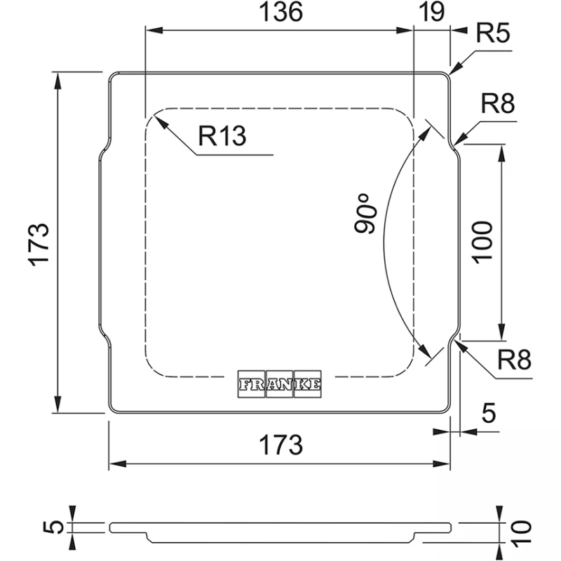 Franke Набір аксесуарів All In 4, міні-коландер, ємність для зберігання, 2 дошки, утримувач, килимок-сушарка (1120655488)