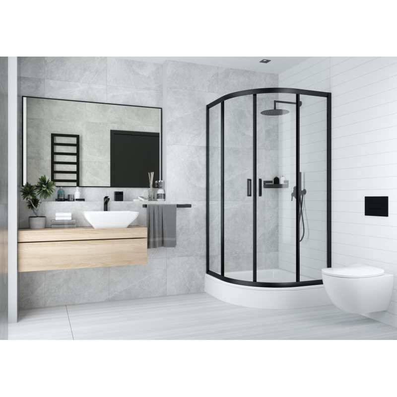 Deante Піддон душовий Plus II акриловий, напівкруглий, 90см, білий (KTU_031B)