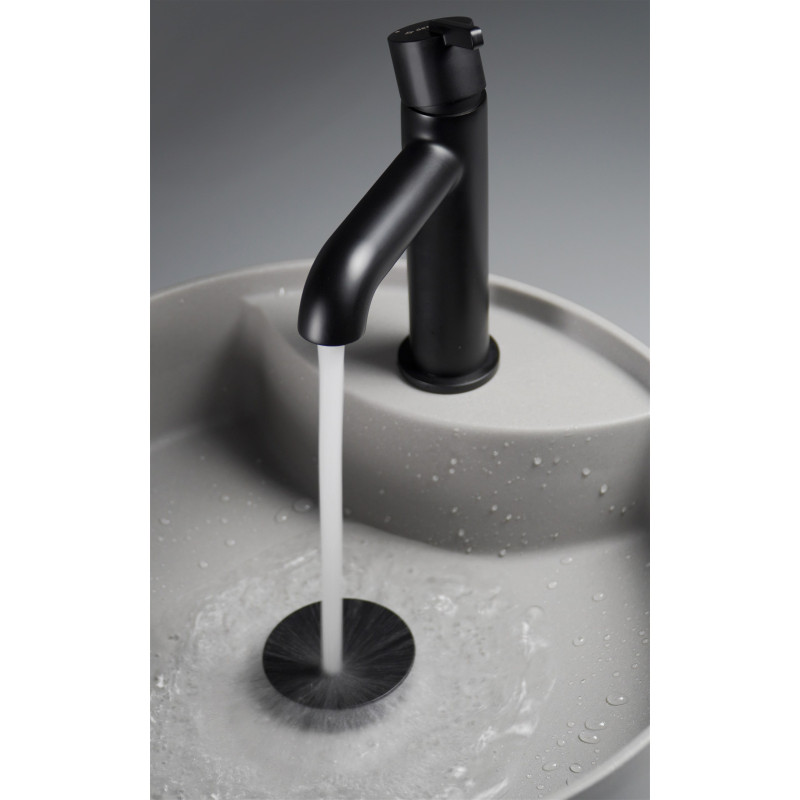 Deante Змішувач для раковини Silia,довж. виливу - 110мм, неповоротний, 1важіль, чорний (BQS_N20M)