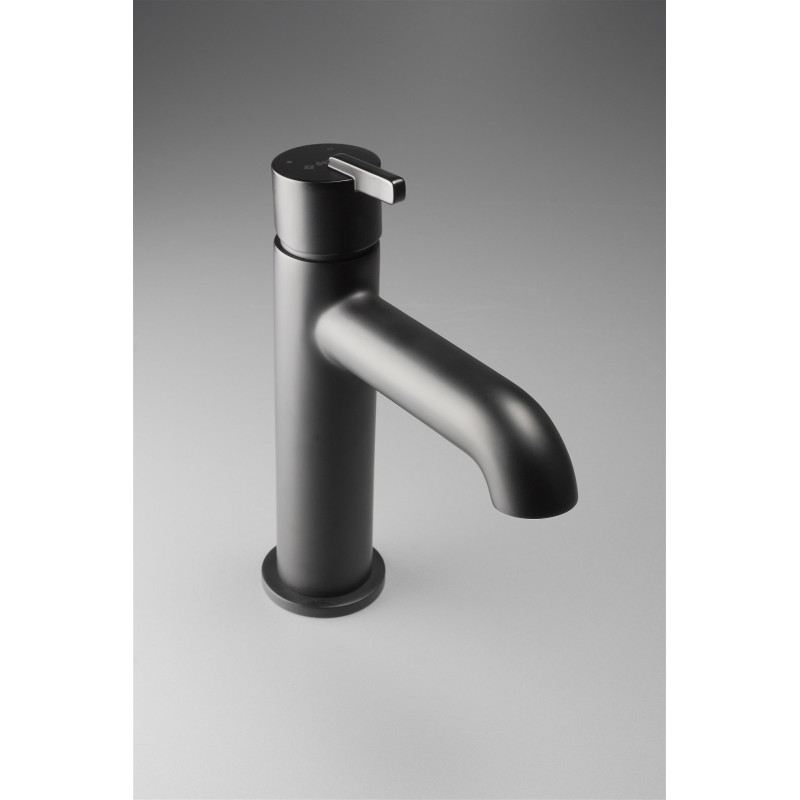 Deante Змішувач для раковини Silia,довж. виливу - 110мм, неповоротний, 1важіль, чорний (BQS_N20M)