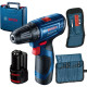 BOSCH Шурупокрут-дриль акумуляторний GSR 120-LI 12В 2х2А·год 14·30Нм 0-400·0-1500об·хв 2.5кг (06019G8002)
