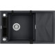 Deante Мийка кухонна Magnetic, граніт, прямокутник, з крилом, 820х500х219мм, чаша - 1, накладна, металічний графіт (ZRM_G113)