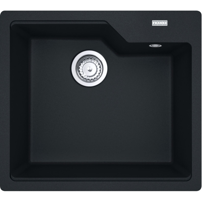 Franke Мийка кухонна Urban фраграніт, прямокут., без крила, 560х500х230мм, чаша - 1, врізна, чорний (1140701787)