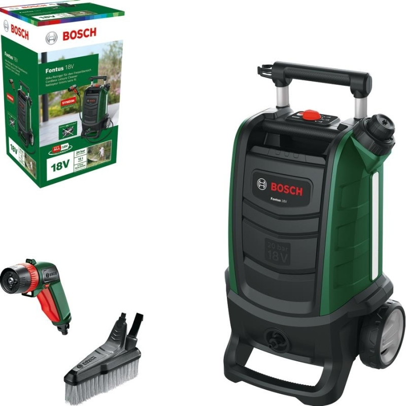 BOSCH Мінімийка акумуляторна Fontus 18V 18В20бар 386л/год 7.5кг без АКБ і ЗП (06008B6102)