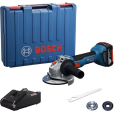 BOSCH Шліфмашина кутова акумуляторна GWS 18V-8 125мм 18В 1x4А·год 0-11000об·хв 1.6кг кейс ЗПGAL 18V-40 (06019N9021)