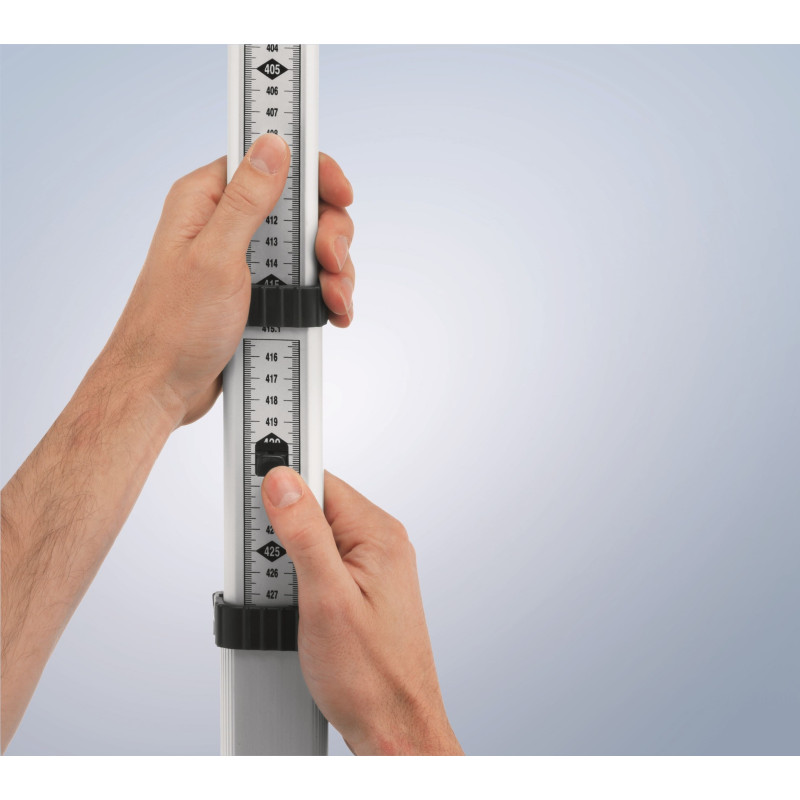 BOSCH Рейка вимірювальна телескопічна GR 500 алюмінієва для оптичних нівелірів 125-500см 5 секцій (0601094600)