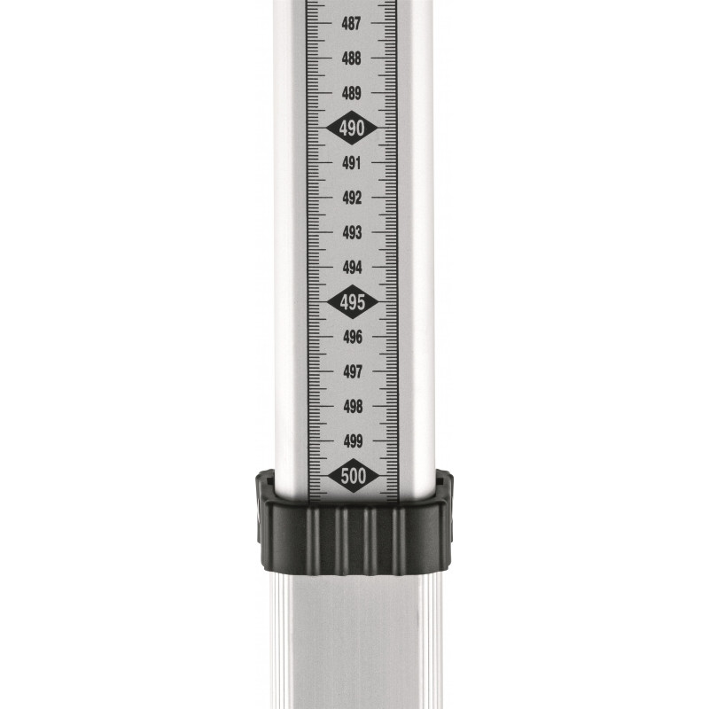 BOSCH Рейка вимірювальна телескопічна GR 500 алюмінієва для оптичних нівелірів 125-500см 5 секцій (0601094600)