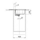 Franke Мийка кухонна Spark, нерж.сталь, прямокутник, з крилом, 620х500х160мм, чаша - 1, накладна, SKL 611-62, нерж декор (1010716714)