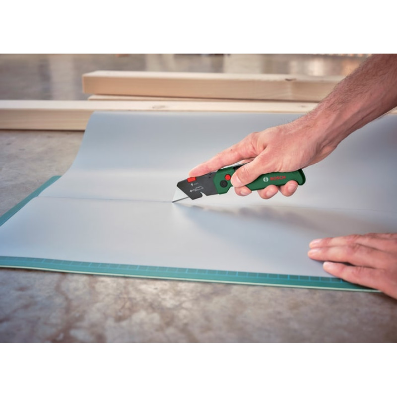 BOSCH Ніж будівельний трапецієподібний складний , корпус пластик, 144мм (1600A0275M)