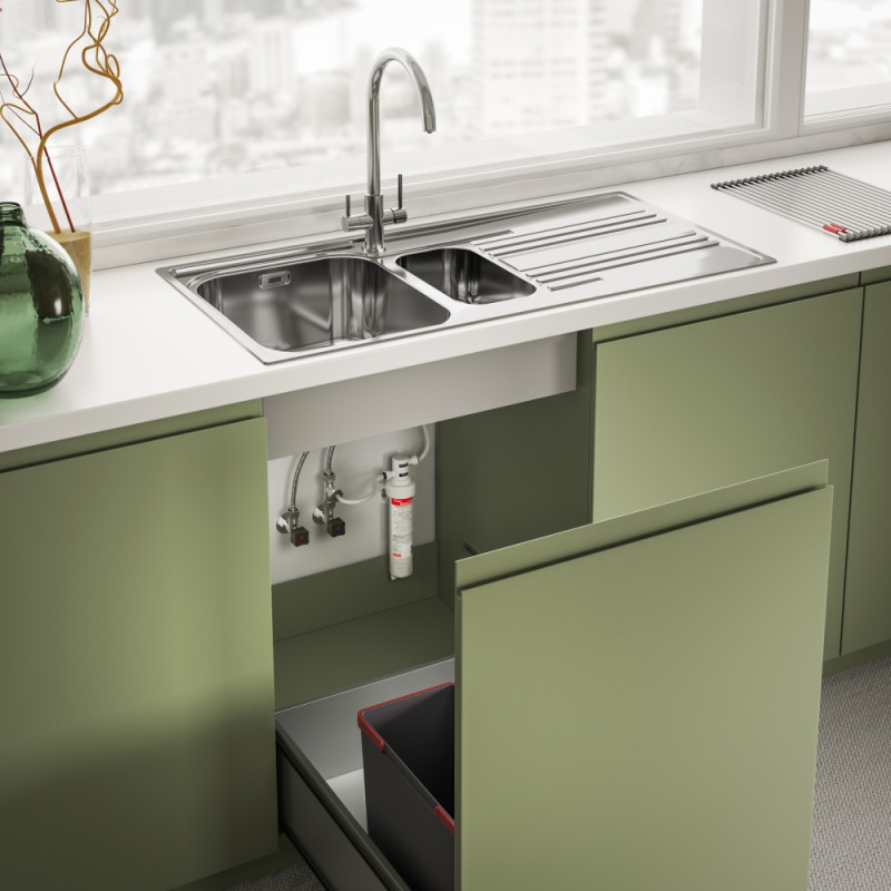 Franke Змішувач для кухні Lina Clear Water, довж.виливу - 272 мм, поворотний, 1+1 фільтр, хром (1600702660)