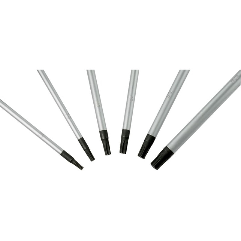 BOSCH Викрутка Torx набір 6шт, T10х75, T15х75, T20x100, T25x100, T30x125, T40x125 мм (1600A01V09)