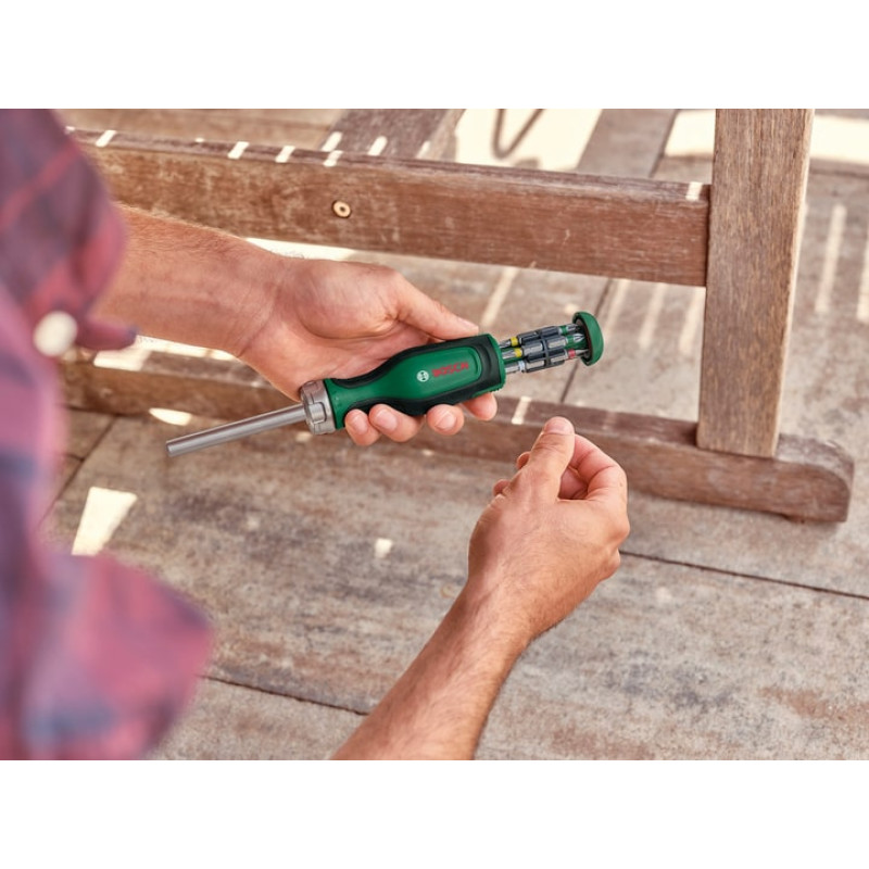BOSCH Викрутка 12 насадок, Tx, PZ, PH, SL, HEX (1600A02BX2)