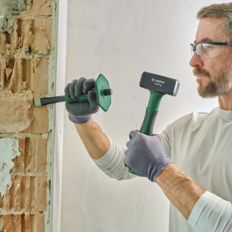 BOSCH Зубило плоске , 250x102x81мм, захист руки, CrV (1600A02ZA5)