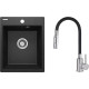 Deante Набір для кухні Corio, гранітна мийка ZRC_2103 + зміш. BOC_B740, графіт (ZRCD2103)