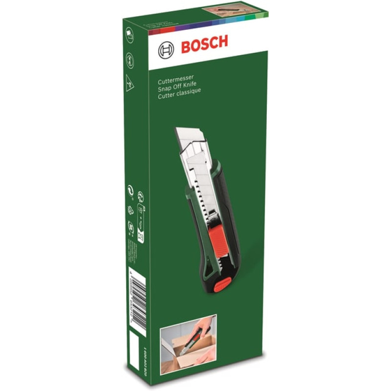 BOSCH Ніж , сегментоване лезо 18мм, корпус ABS + TPR (1600A032V8)