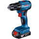 BOSCH Шурупокрут-дриль акумуляторний GSR 185-LI 18В 2х2.0А·год 50Нм 500·1900об·хв 0.9кг (06019K3000)