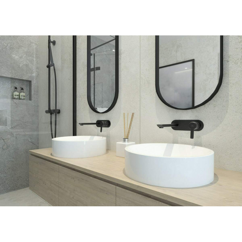 Deante Душова система Arnika зі змішувачем для душу, душ - 1 функц., кріпл. - на стійці, чорний (NAC_N1QK)