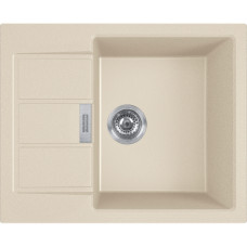 Franke Мийка кухонна Sirius 2 тектонайт, прямокут., з крилом, 620х500х200мм, чаша - 1, врізна, бежевий (1430671742)