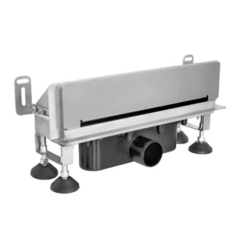 Capricorn Трап-лоток пристінний душовий Ø50 полірована панель 391 х 174 х 119 мм