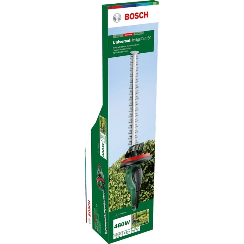 BOSCH Кущоріз UniversalHedgeCut 50 480Вт 50см крок різу 26мм 3.67 кг (06008C0501)