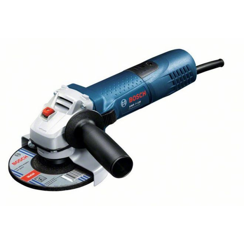 BOSCH Шліфмашина кутова GWS 7-125 125мм 720Вт 11000об·хв 1.9кг (0601388108)