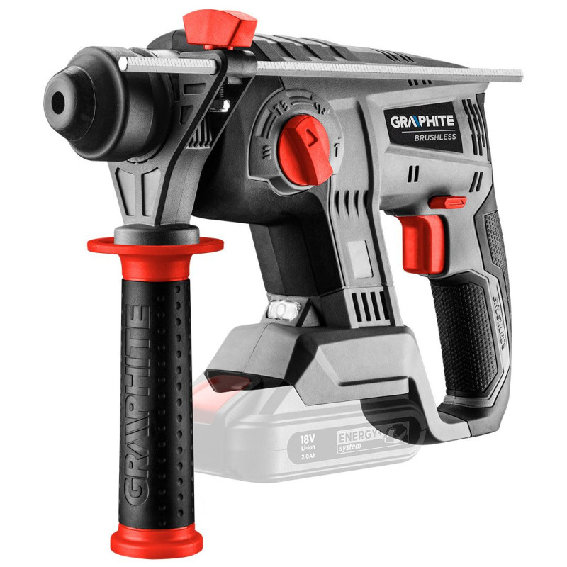 Graphite Перфоратор акумуляторний Energy+ SDS-plus 18В 2.2Дж 2.26кг без АКБ та ЗП (58G027)