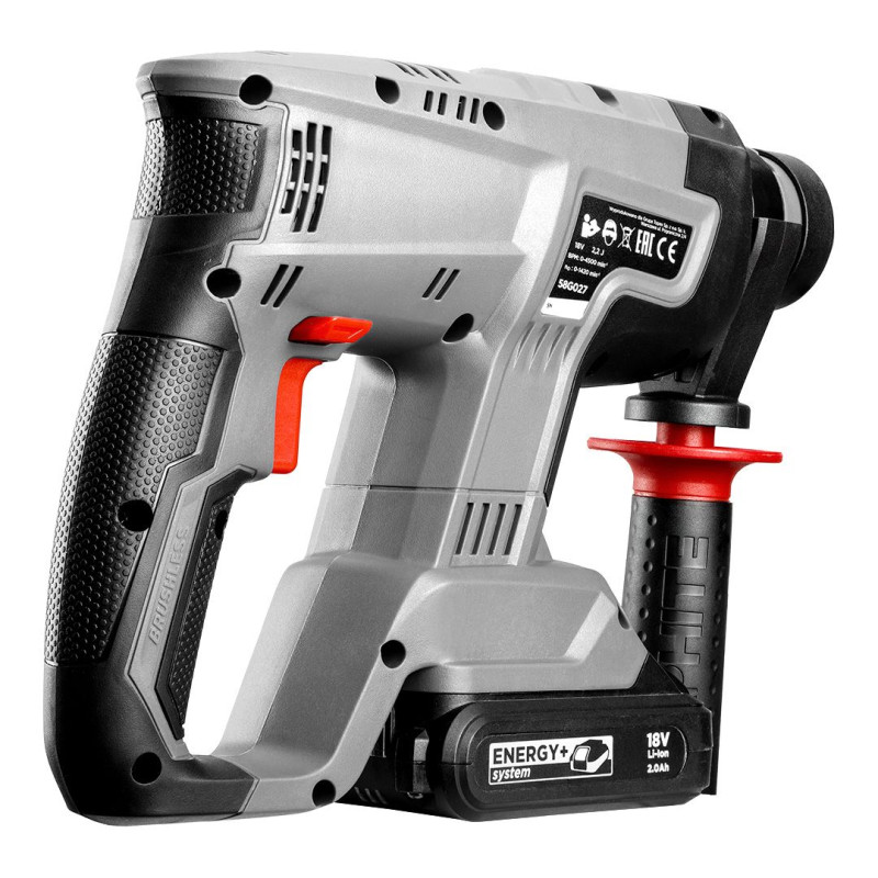 Graphite Перфоратор акумуляторний Energy+ SDS-plus 18В 2.2Дж 2.26кг без АКБ та ЗП (58G027)