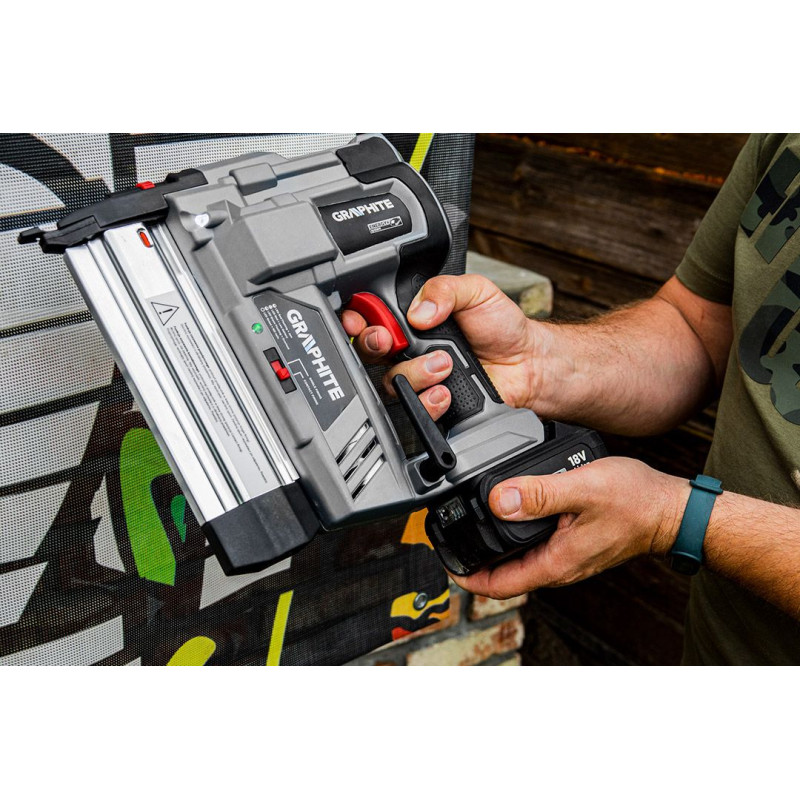 Graphite Цвяхозабивач акумуляторний Energy+ 18В цвяхи до 50мм скоби до 40мм 2.64кг без АКБ та ЗП (58G081)