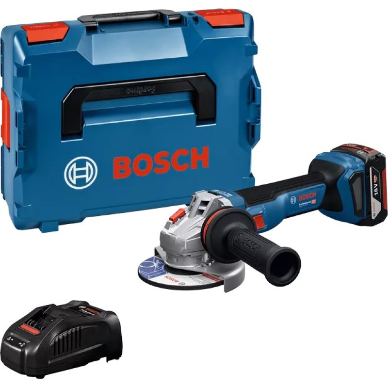 BOSCH Шліфмашина кутова акумуляторна GWS 18V-11S 125мм 18В 1x5А·год 0-9000об·хв 1.7кг кейс ЗПGAL1880CV (06019N4003)