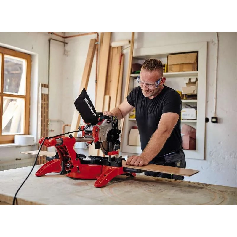 Einhell Пила торцовочна TC-SM 2534/1 Dual з протяжкою 2100Вт диск 250мм 14.3кг лазер (4300395)