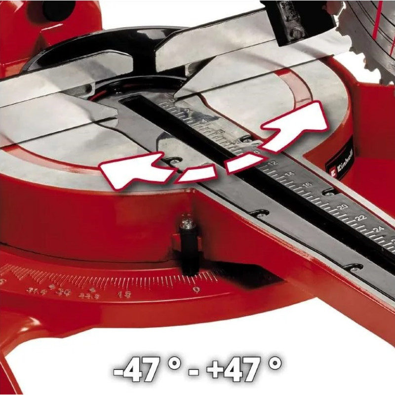 Einhell Пила торцовочна TC-SM 2534/1 Dual з протяжкою 2100Вт диск 250мм 14.3кг лазер (4300395)