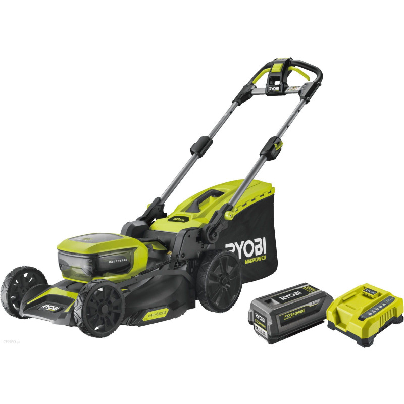 Газонокосарка акумуляторна Ryobi Max Power RY36LMX46A-150 36В акб 1х5А·год 46см 55л 25-75мм 22.5кг (5133004914)