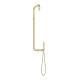 Deante Душова система Silia зі змішувачем для душу, душ - верхній душ, лійка, кріпл. - на стійці, брашоване золото (NQS_R4XM)