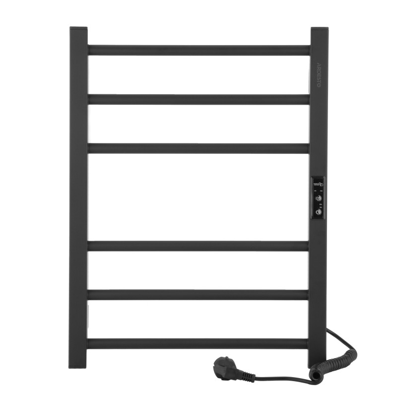 ARDESTO Рушникосушка електричнаSquare-TR K, 570х430х80мм, таймер-регулятор, сталь, чорний матовий (61070006BM)