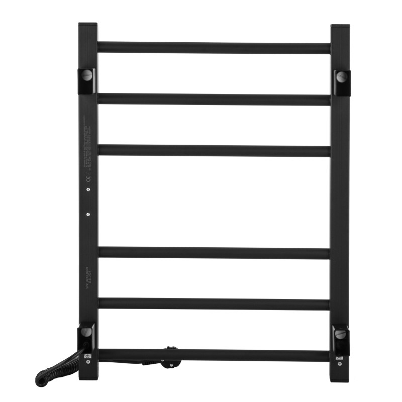 ARDESTO Рушникосушка електричнаSquare-TR K, 570х430х80мм, таймер-регулятор, сталь, чорний матовий (61070006BM)