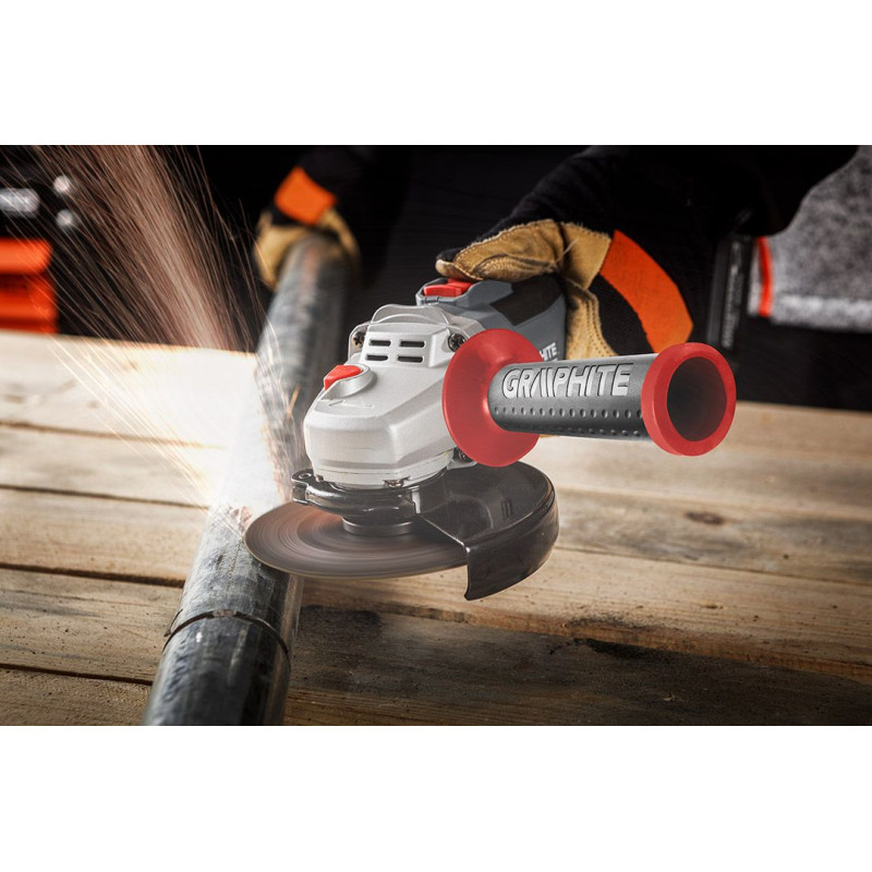 Graphite Шліфмашина кутова акумуляторна Energy+ 18В 125 мм 18В 9200об·хв 2.28кг без АКБ та ЗП (58GE142)