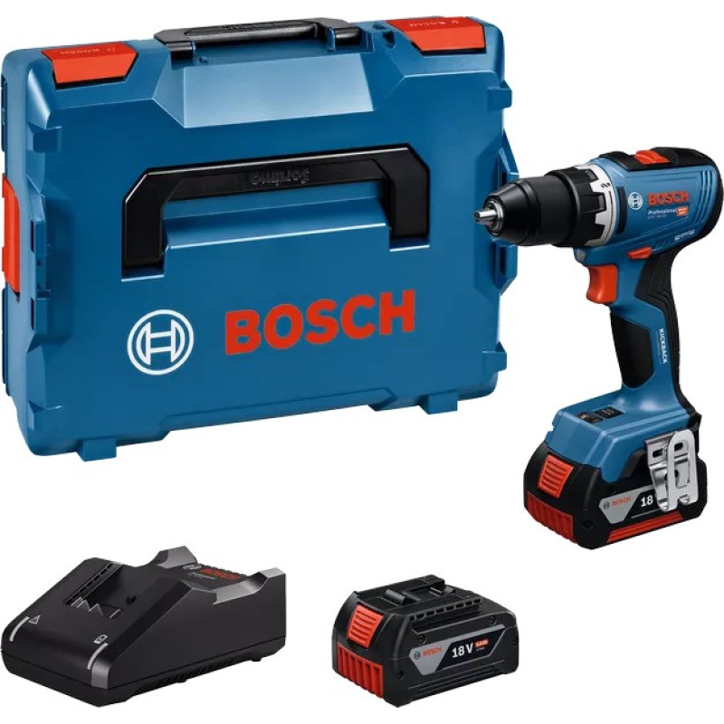 BOSCH Шурупокрут-дриль акумуляторний GSR 18V-65 18В 2х5А·год 21·55Нм 0-550·0-2100об·хв ЗП GAL18V-40 1.06кг (06019N3203)