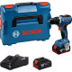 BOSCH Шурупокрут-дриль акумуляторний GSR 18V-65 18В 2х5А·год 21·55Нм 0-550·0-2100об·хв ЗП GAL18V-40 1.06кг (06019N3203)