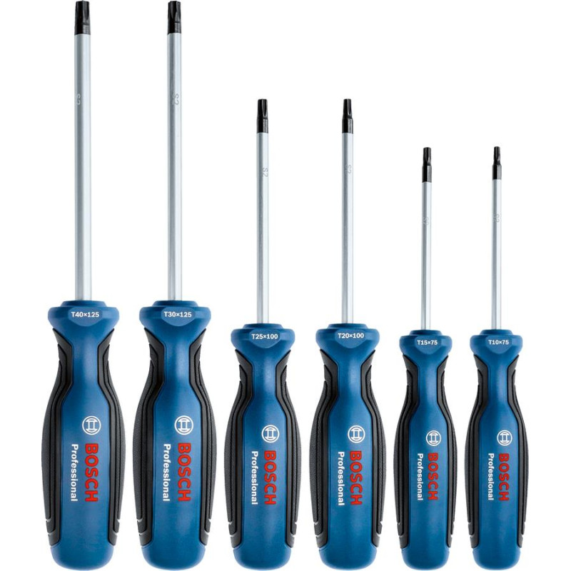 BOSCH Викрутка набір 6шт, SL 4.5, 5.5, 6.5, PH1, PH2 (1600A016BF)