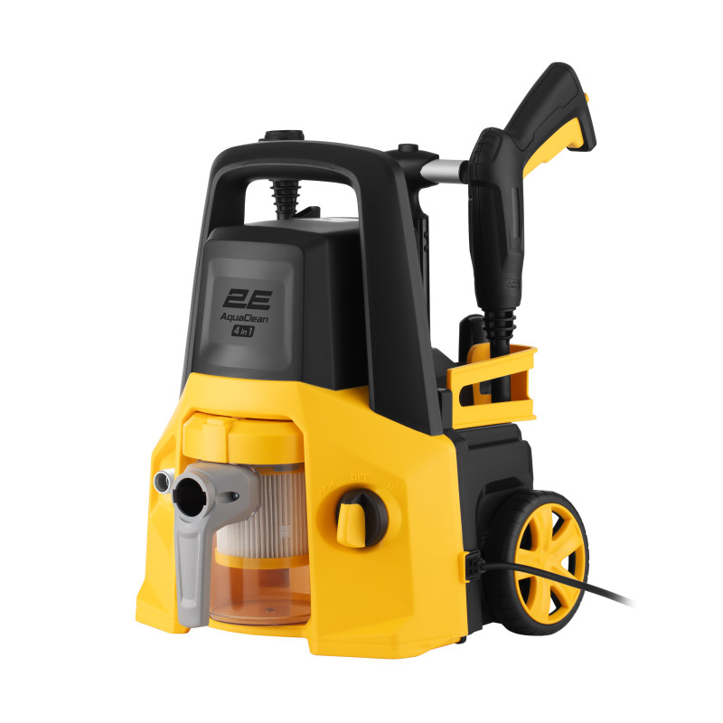 Мінімийка високого тиску 2E AquaClean 4в1 1600Вт 130бар 480л/год шланг 8м 11кг (2E-HPW1613VC)
