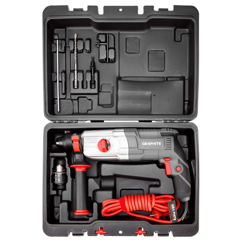 Graphite Перфоратор SDS-plus 800Вт 2.8Дж кейс 3.28кг (58G538)
