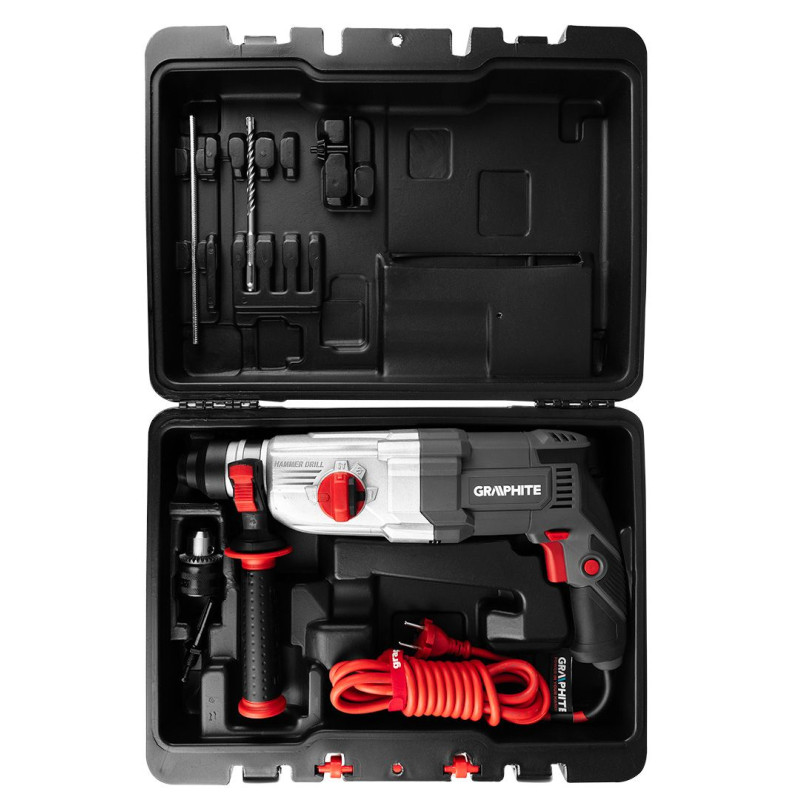 Graphite Перфоратор SDS-plus 900Вт 3.4Дж кейс 6.1кг (58G539)