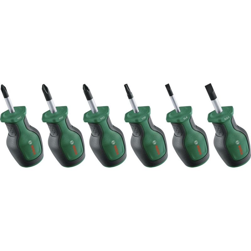 BOSCH Викрутки набір 6шт, PH, PZ, TX, SL, сталь CrV (1600A032UK)